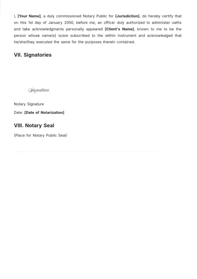 Free Judge Notary Services Template to Edit Online