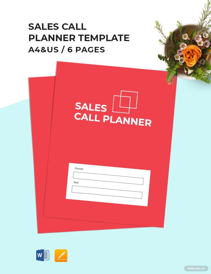 Sales Call Planner Template