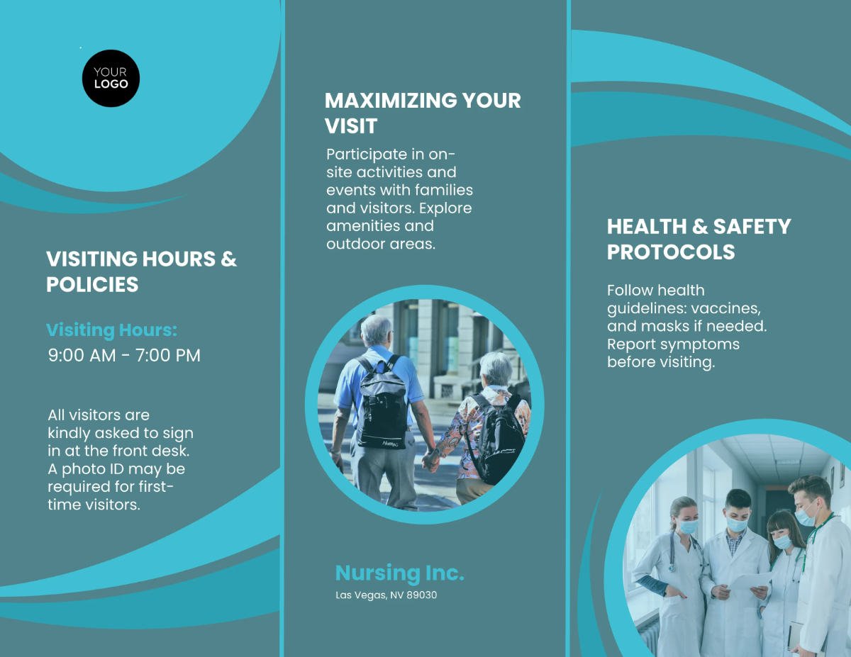 Free Family and Visitor Information Guide Brochure Template to Edit Online