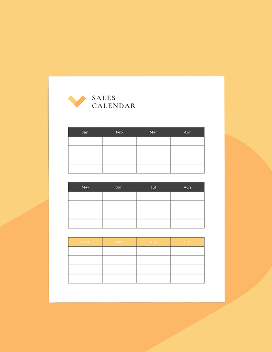 Sales and Leads Generation Planner Template