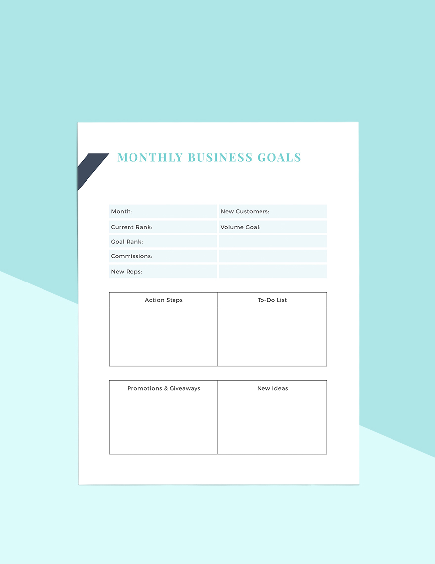 Direct Sales Business Planner Template