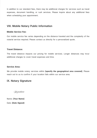 Free Mobile Notary Public Invoice Template & AI Invoice Maker