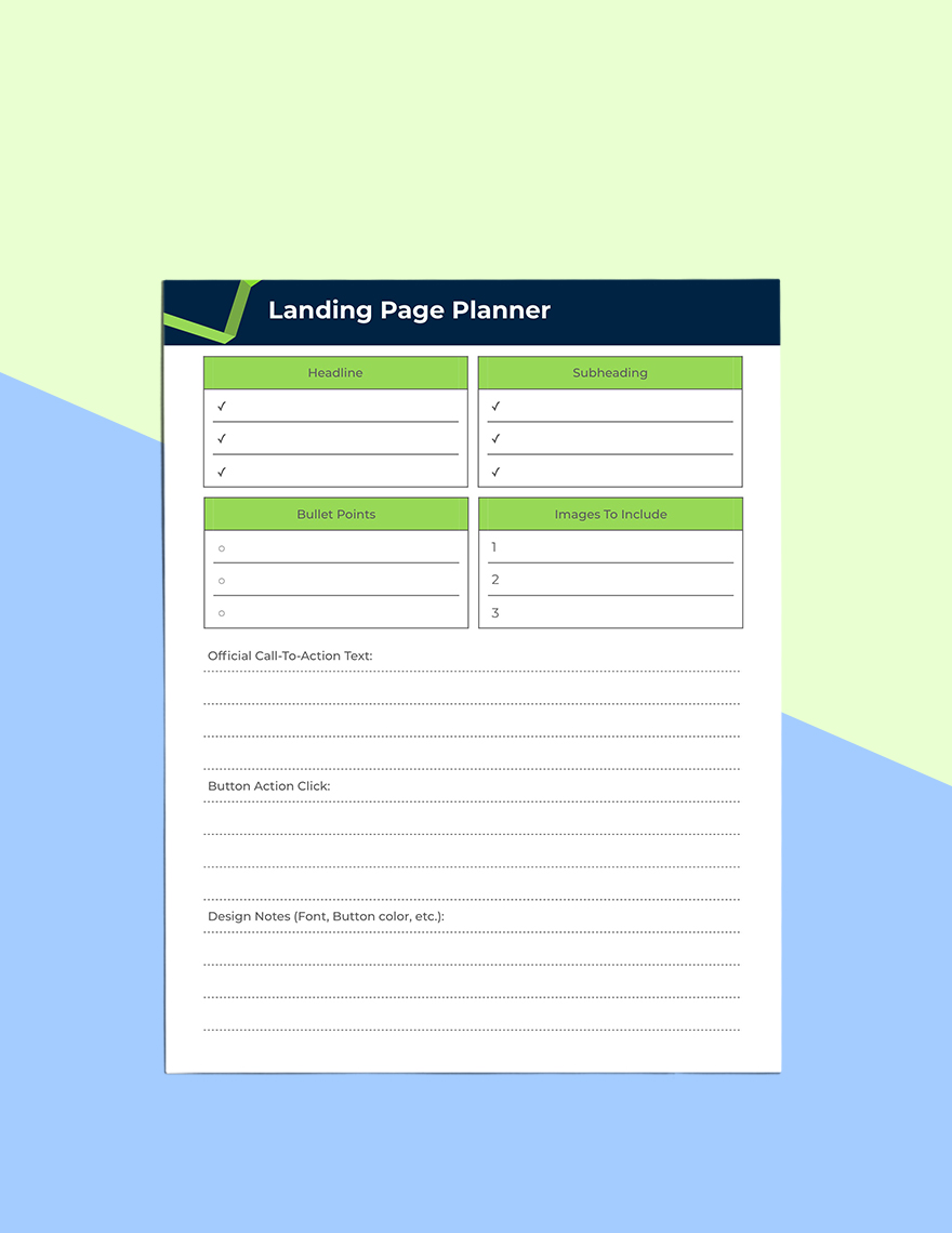 Sales Funnel Planner Template