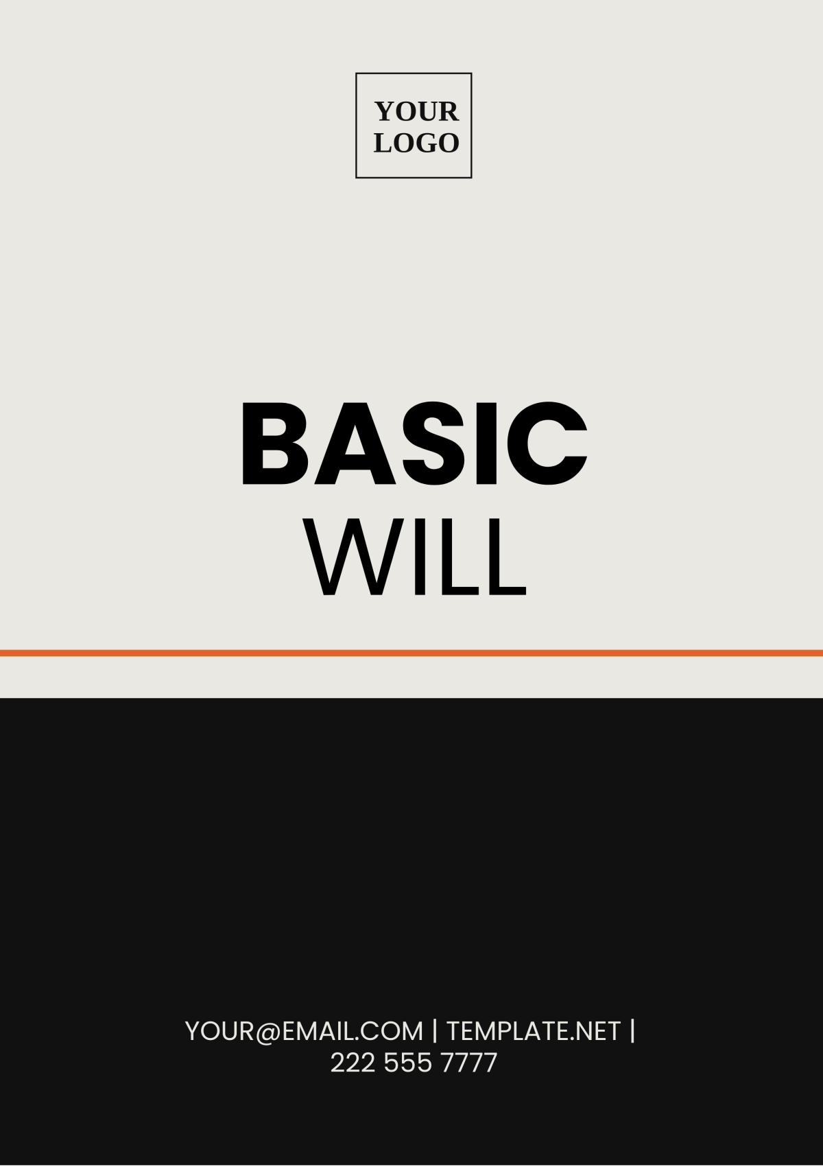 Basic Will Template