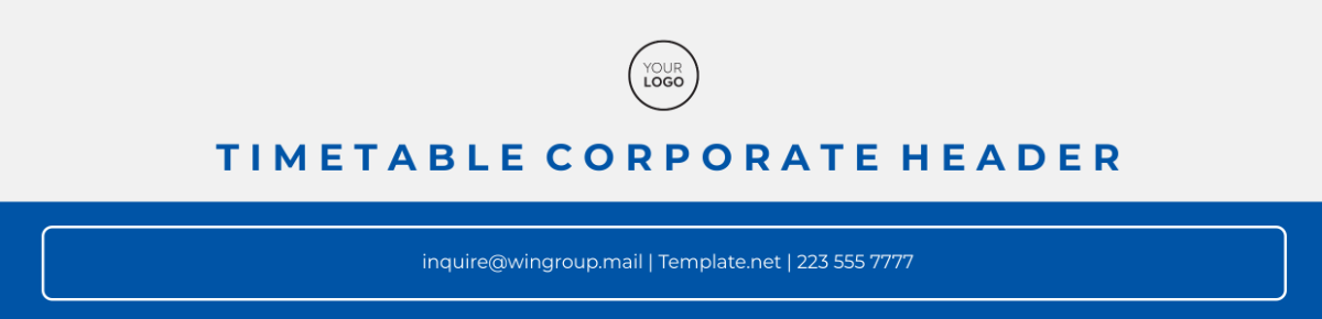 Timetable Corporate Header