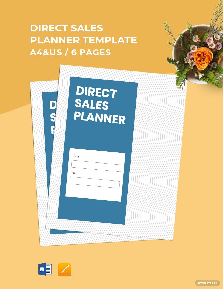 Printable Direct Sales Planner Template