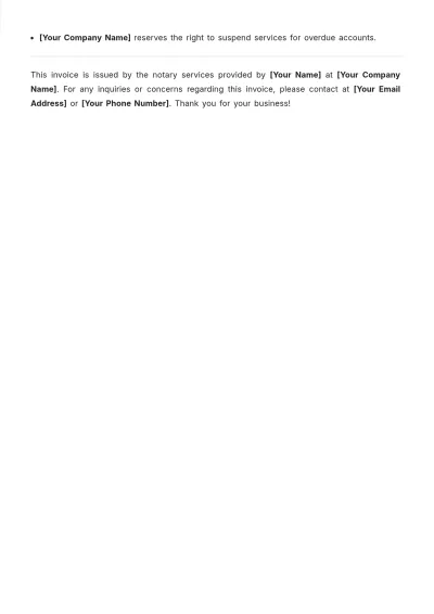 Free Notary Customizable Invoice Template & AI Invoice Maker