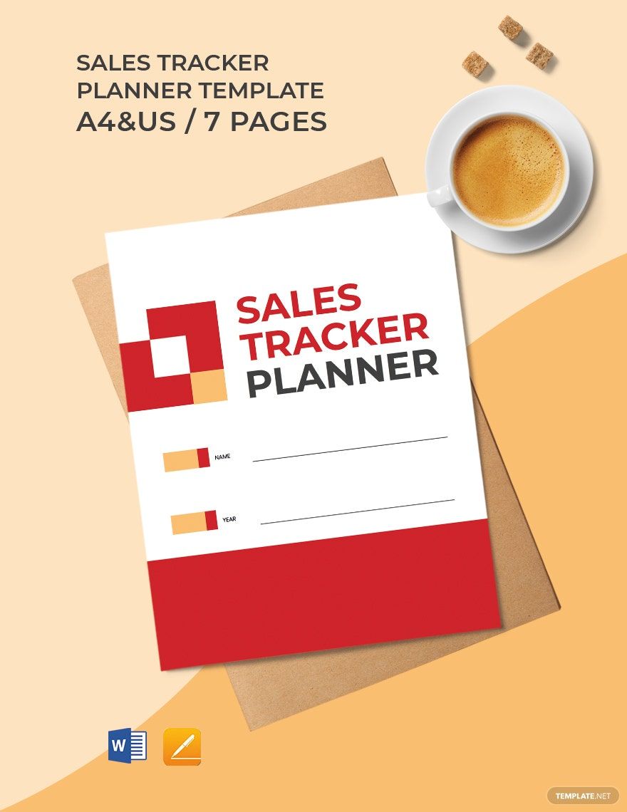Sales Tracker Planner Template