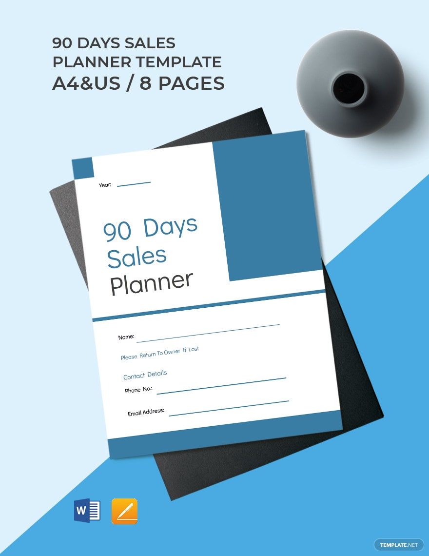 90 Day Sales Planner Template