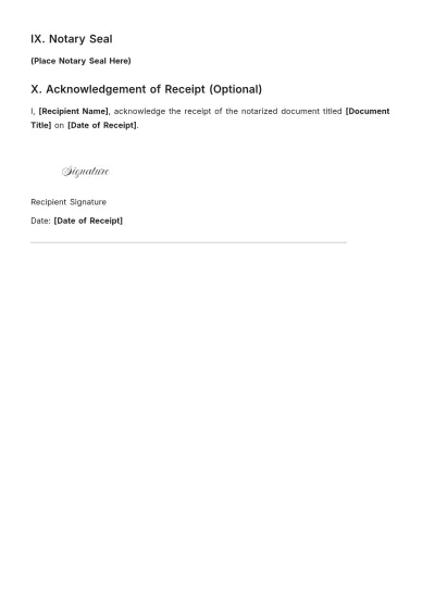 Free Notary Affidavit For Income Certificate Template to Edit Online