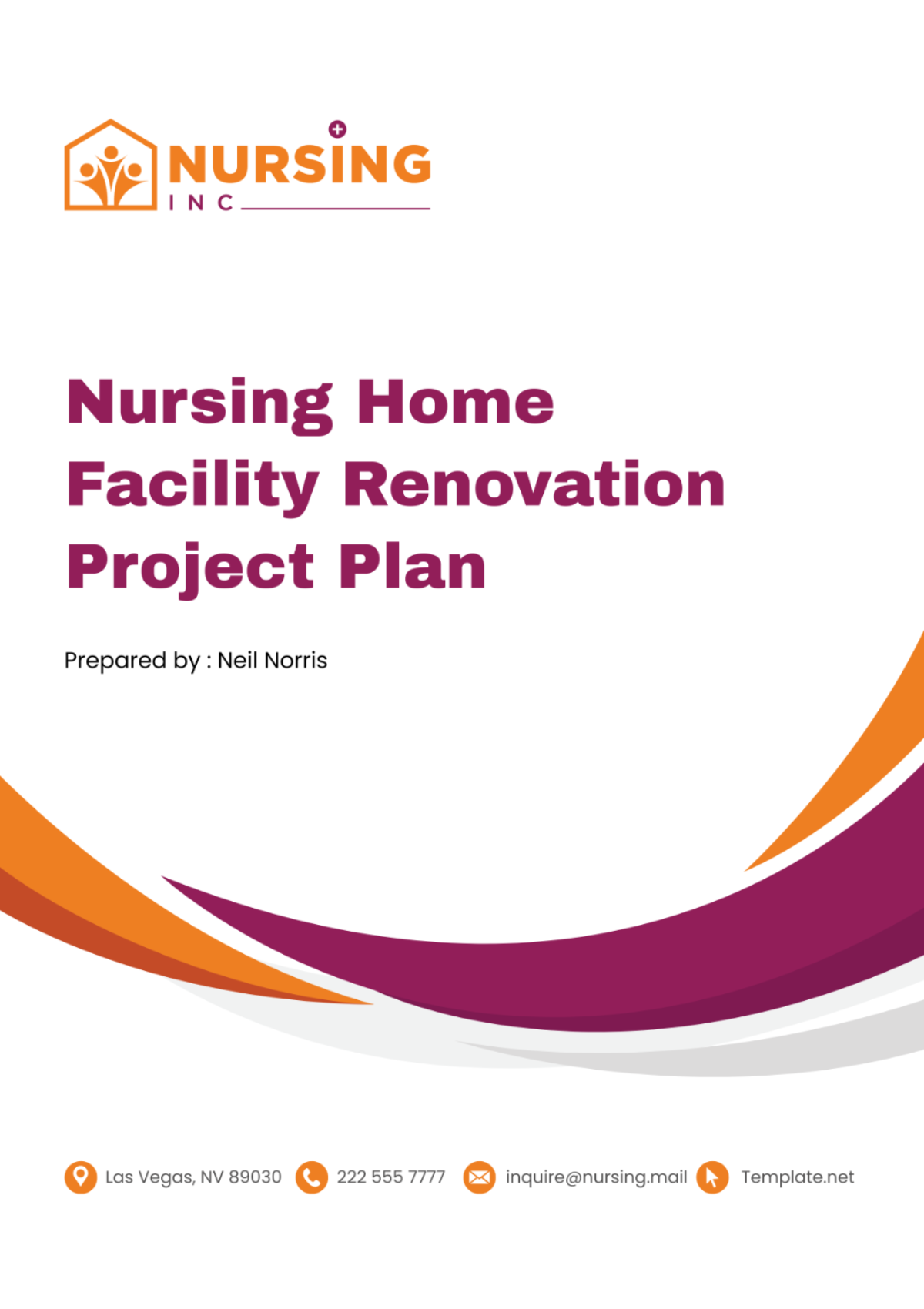 Free Nursing Home Facility Renovation Project Plan Template
