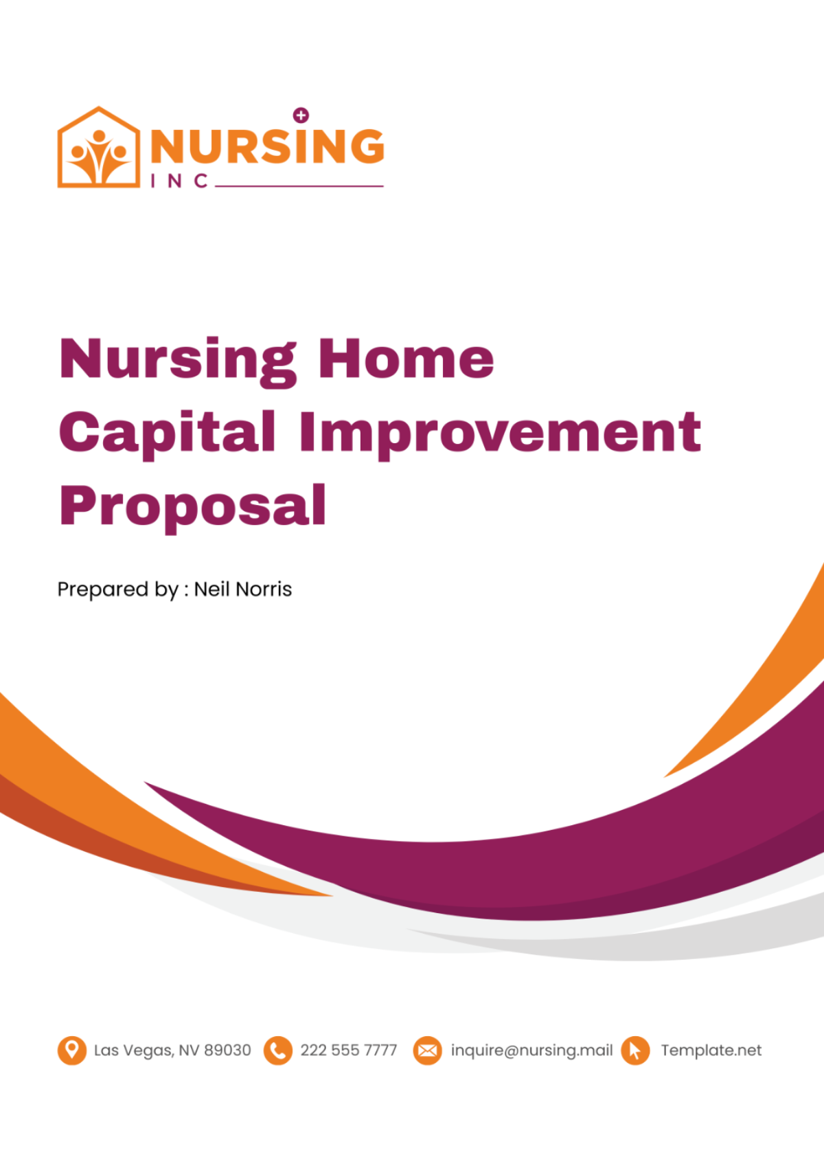 Free Nursing Home Capital Improvement Proposal Template