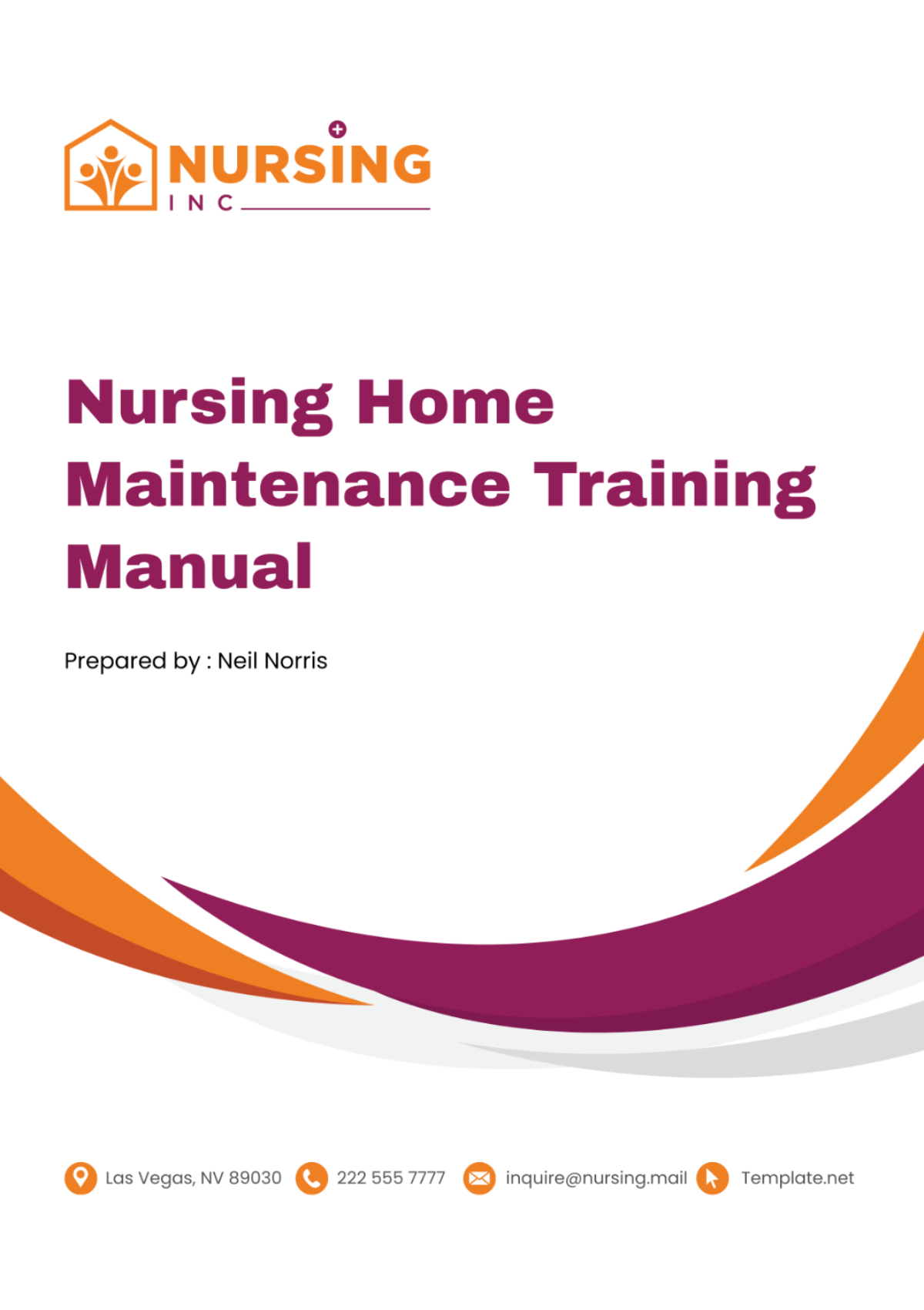 Nursing Home Maintenance Training Manual Template