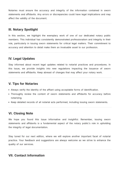 Free Quarter Notary Newsletter Template & AI Newsletter Maker