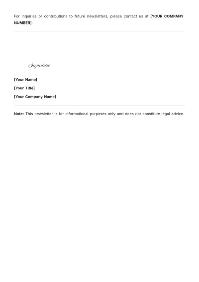 Free Quarter Notary Newsletter Template & AI Newsletter Maker