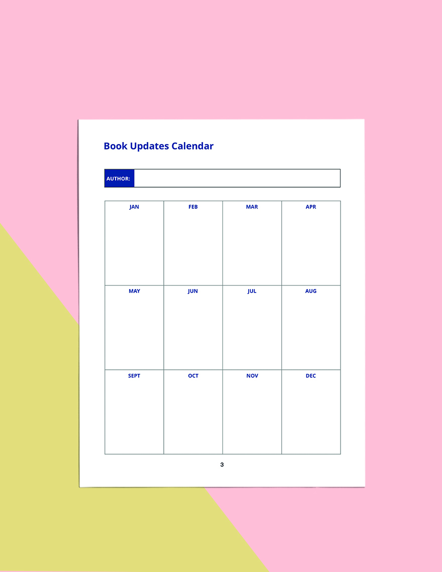 Free Sample Book Planner Template - Word, Apple Pages | Template.net