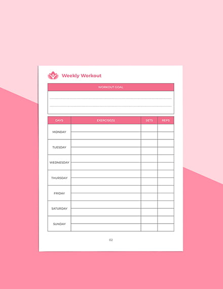 Wellness Journal Planner Template Word Pages Google