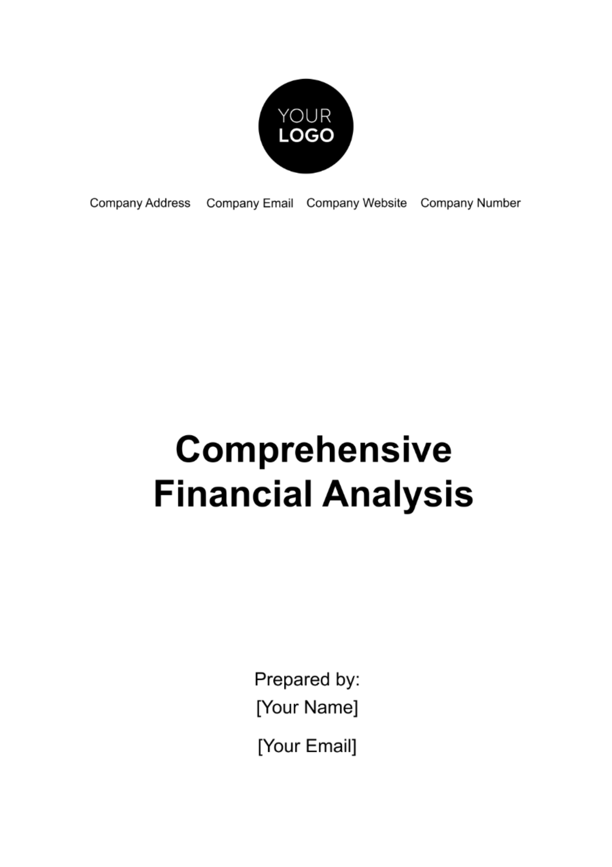 Comprehensive Financial Analysis Template