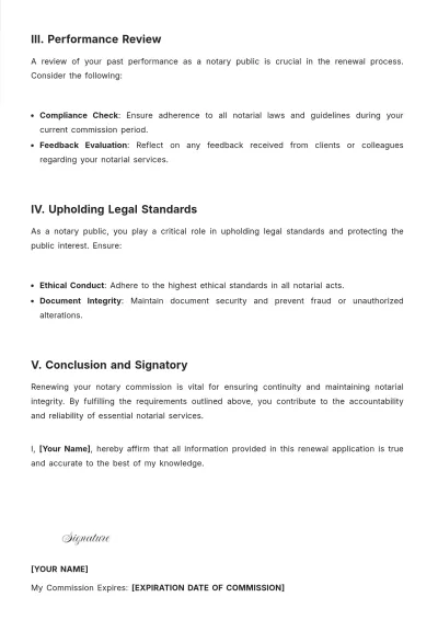 Free Renewal Of Notary Commission Template to Edit Online