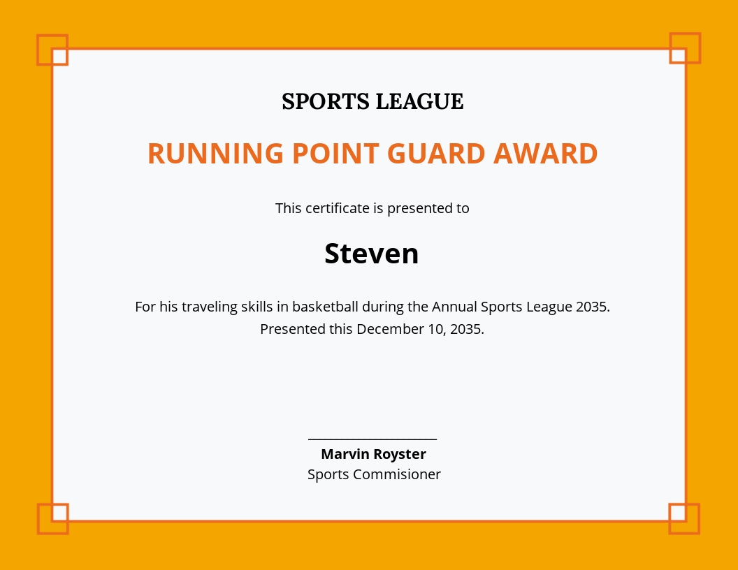 Free Sports Certificate Templates, 11+ Download PSD, Illustrator Intended For Free Funny Award Certificate Templates For Word