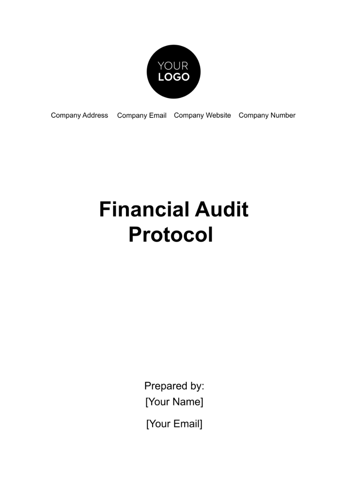 Free Financial Audit Protocol Template