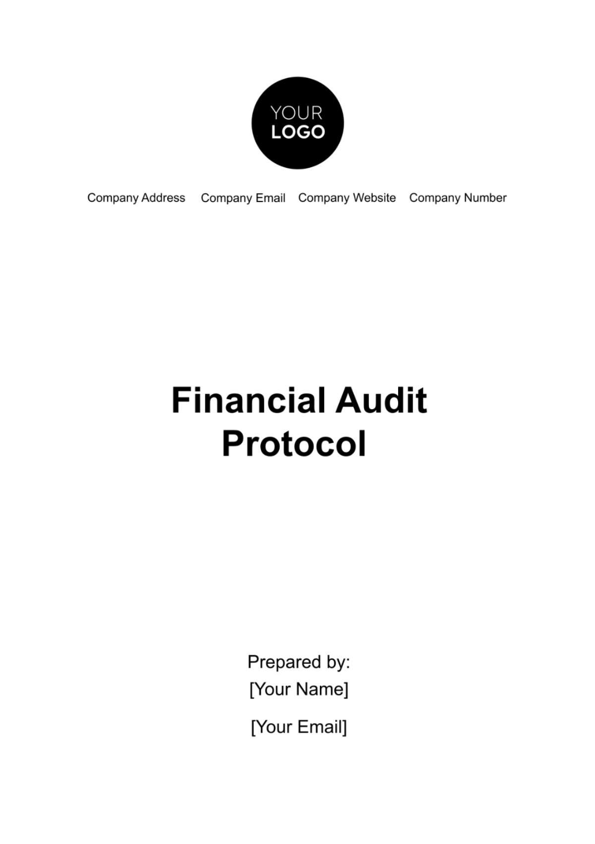 Financial Audit Protocol Template