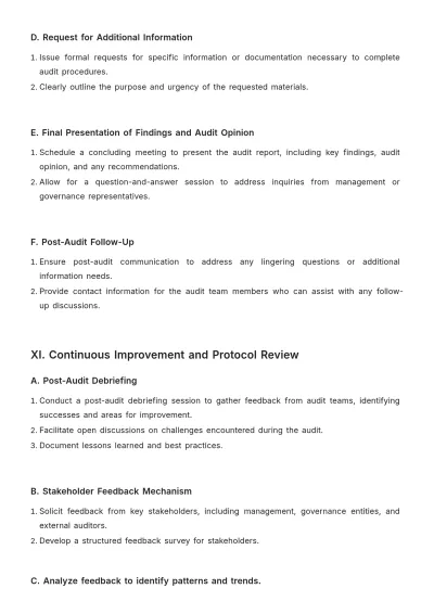Free Financial Audit Protocol Template to Edit Online