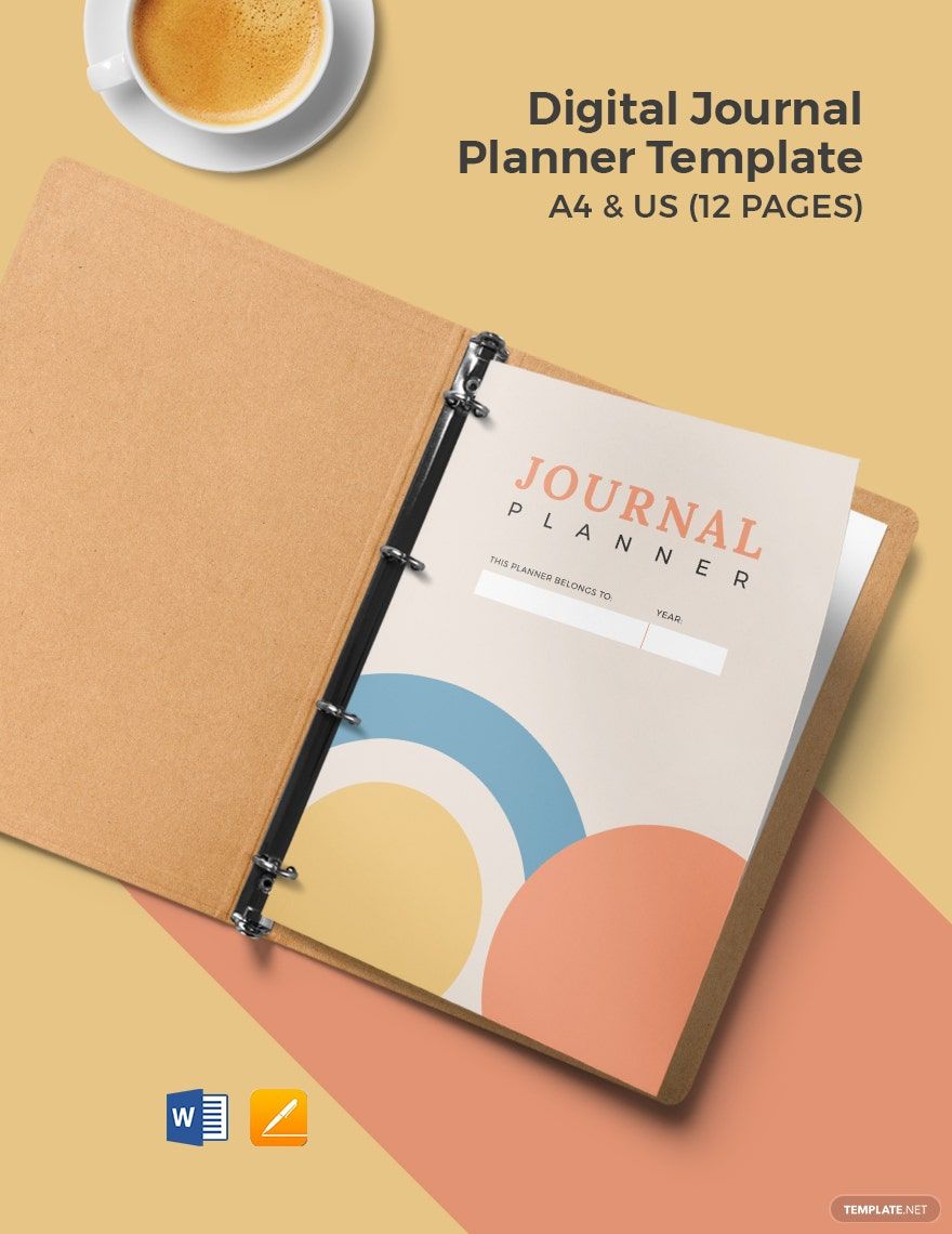Digital Journal Planner Template