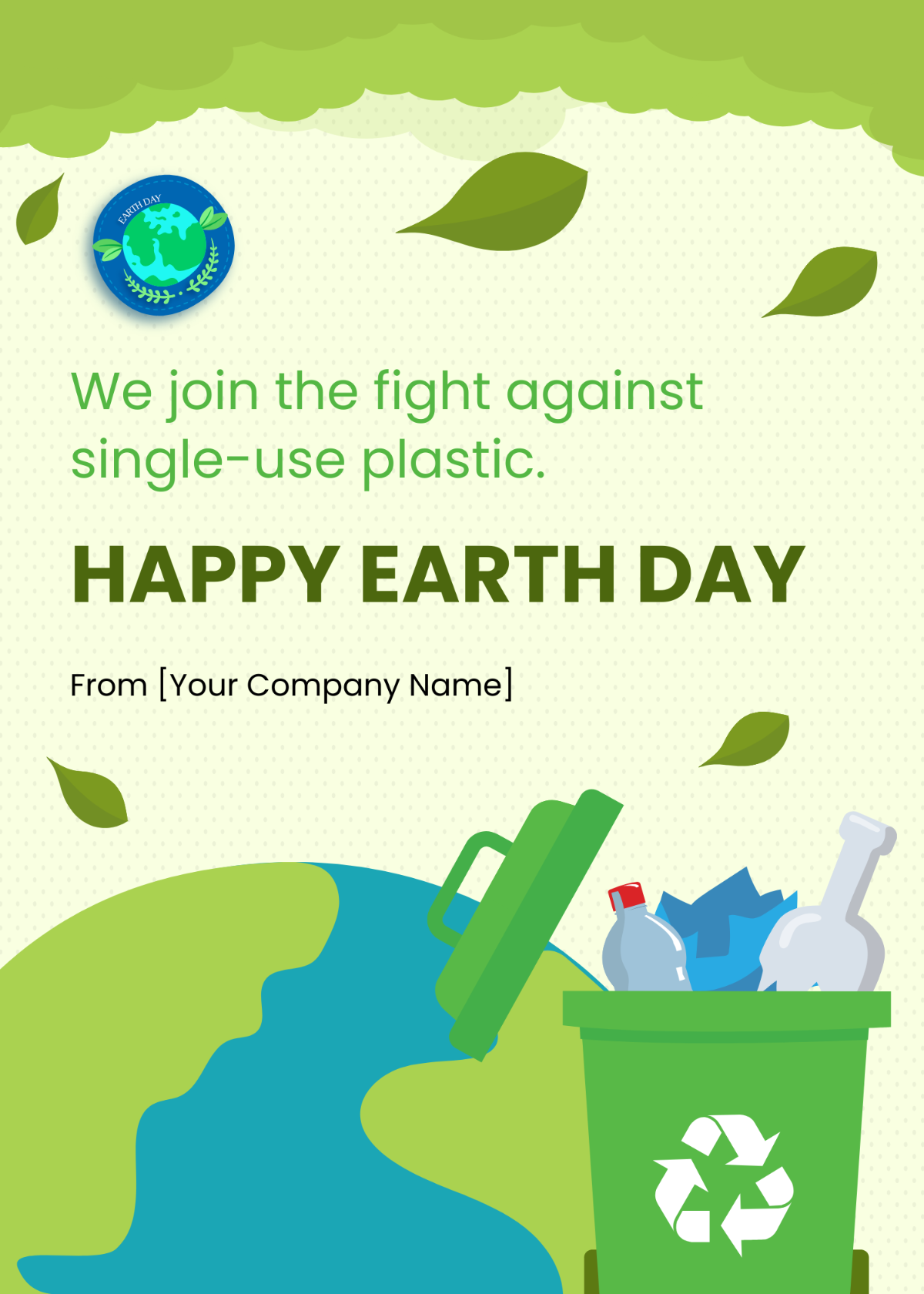 Free Happy Earth Day Template