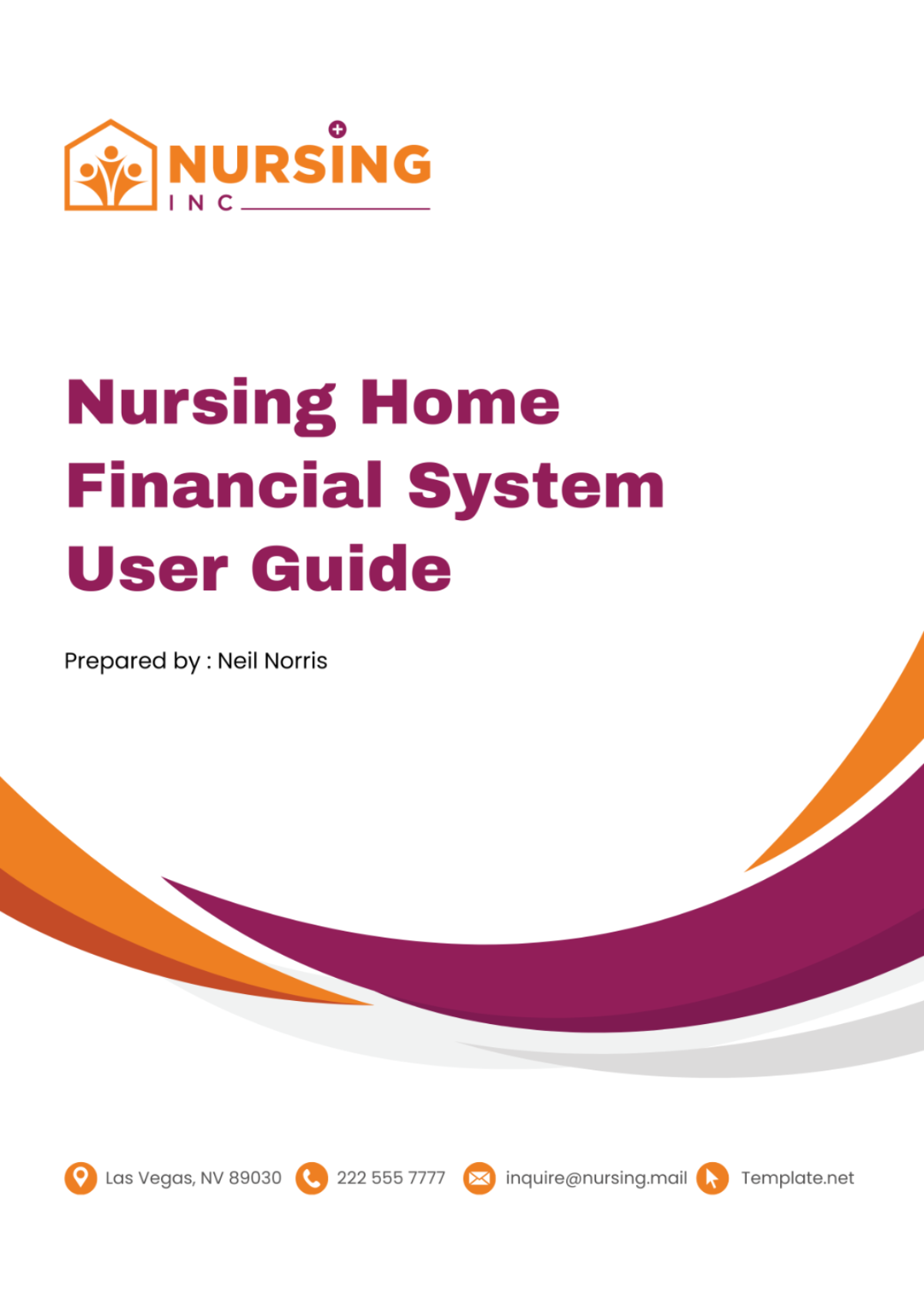 Nursing Home Financial System User Guide Template
