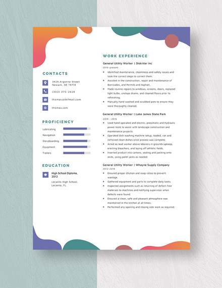 free-general-utility-worker-resume-template-word-apple-pages