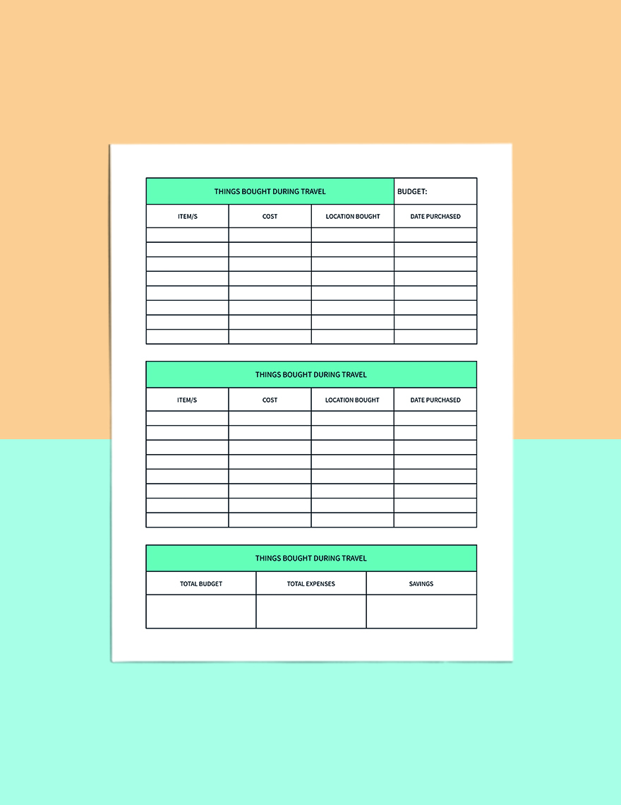 Travel Itinerary Planner Template - Download in Word, Google Docs, PDF ...