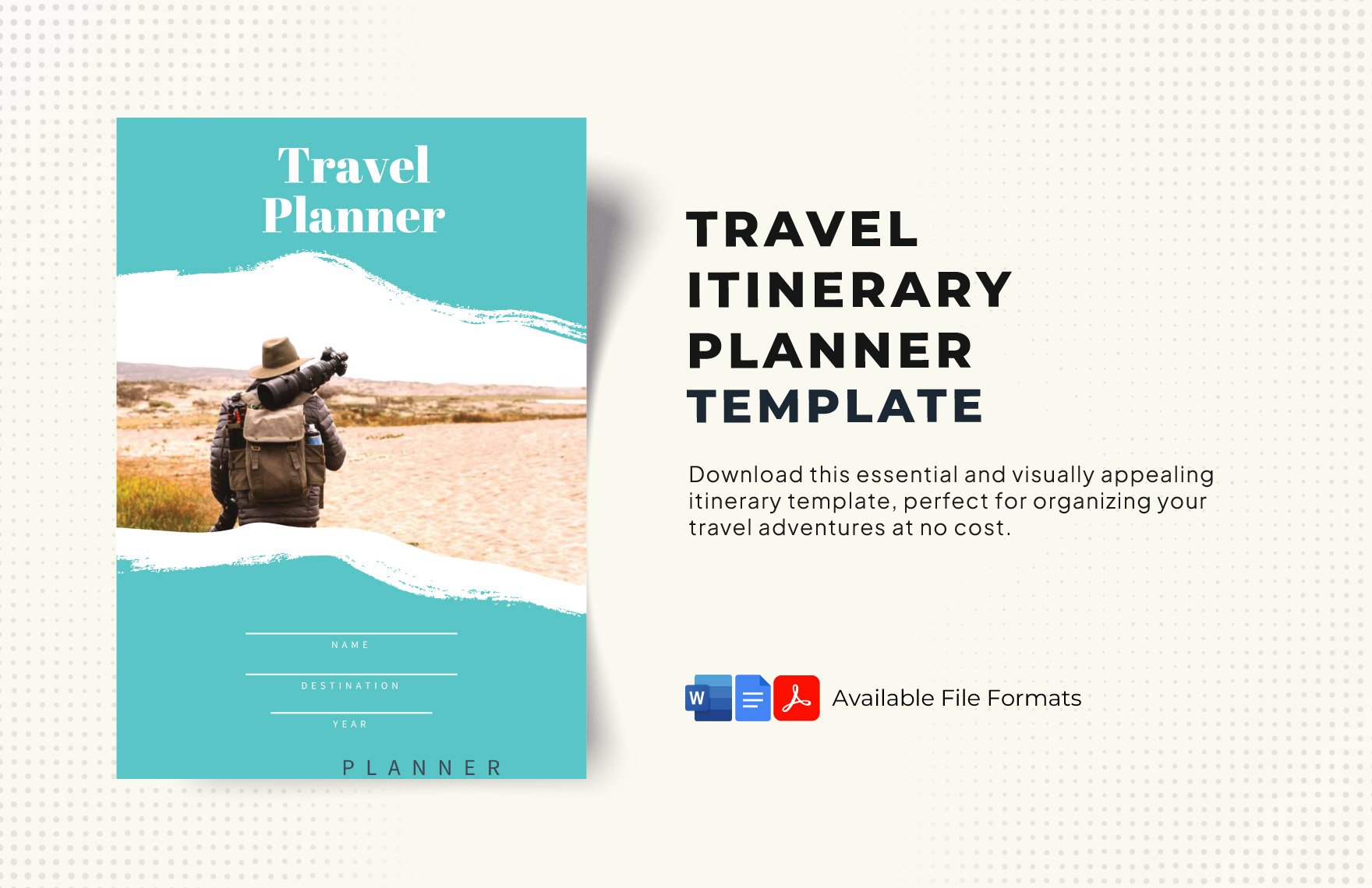 Travel Itinerary Planner Template