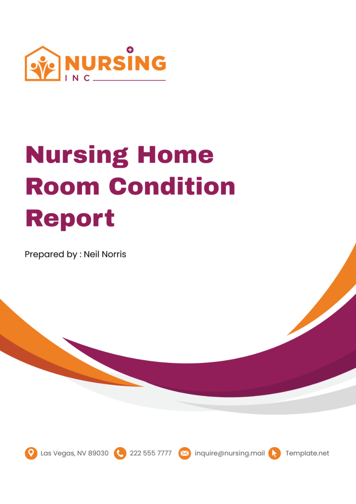 Free Nursing Home Room Condition Report Template