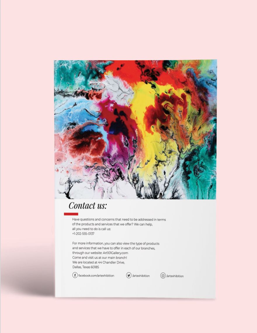 Art Exhibition Catalogue Template Download in Word, PSD, Apple Pages