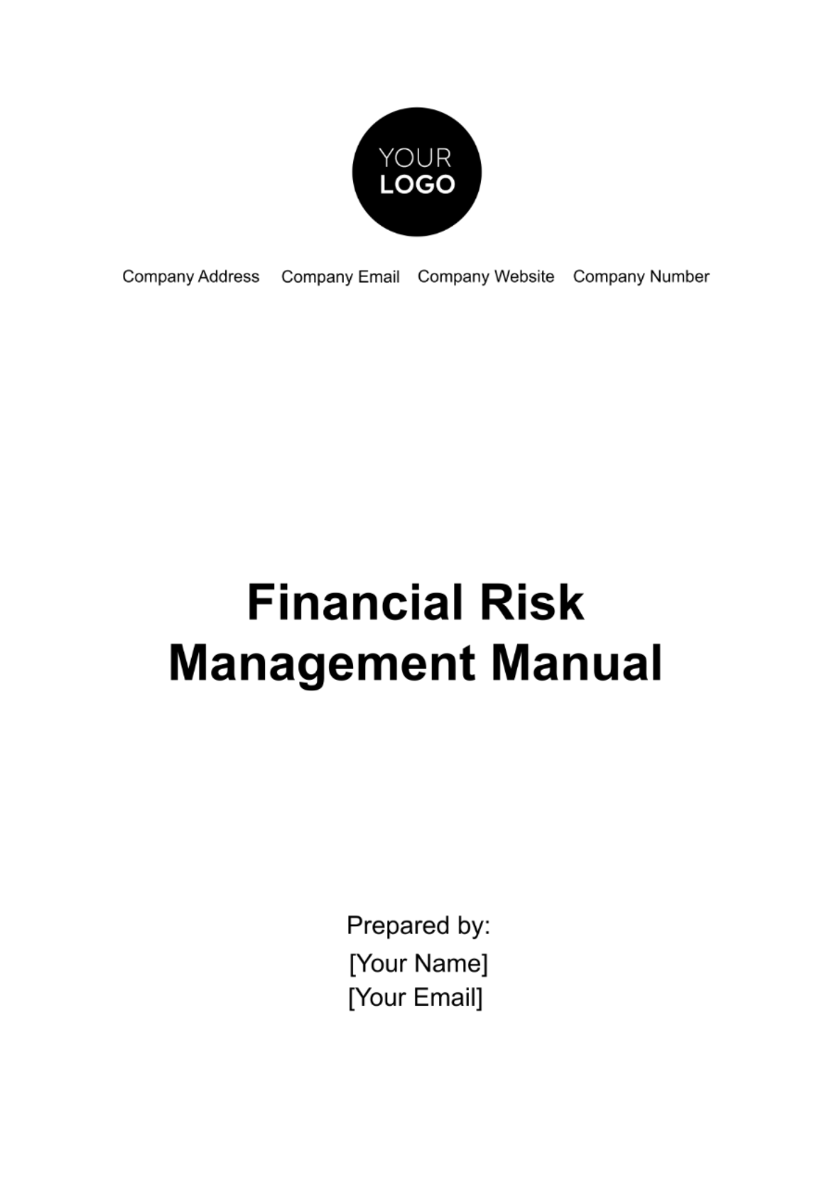 Financial Risk Management Manual Template