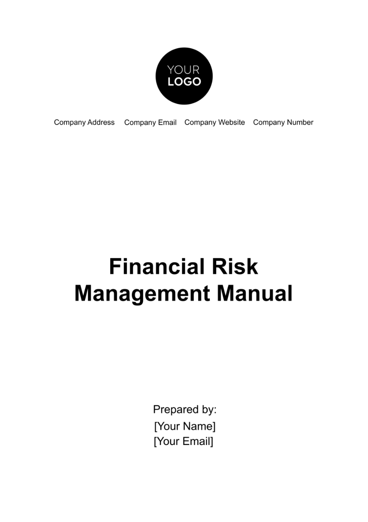 Free Financial Risk Management Manual Template