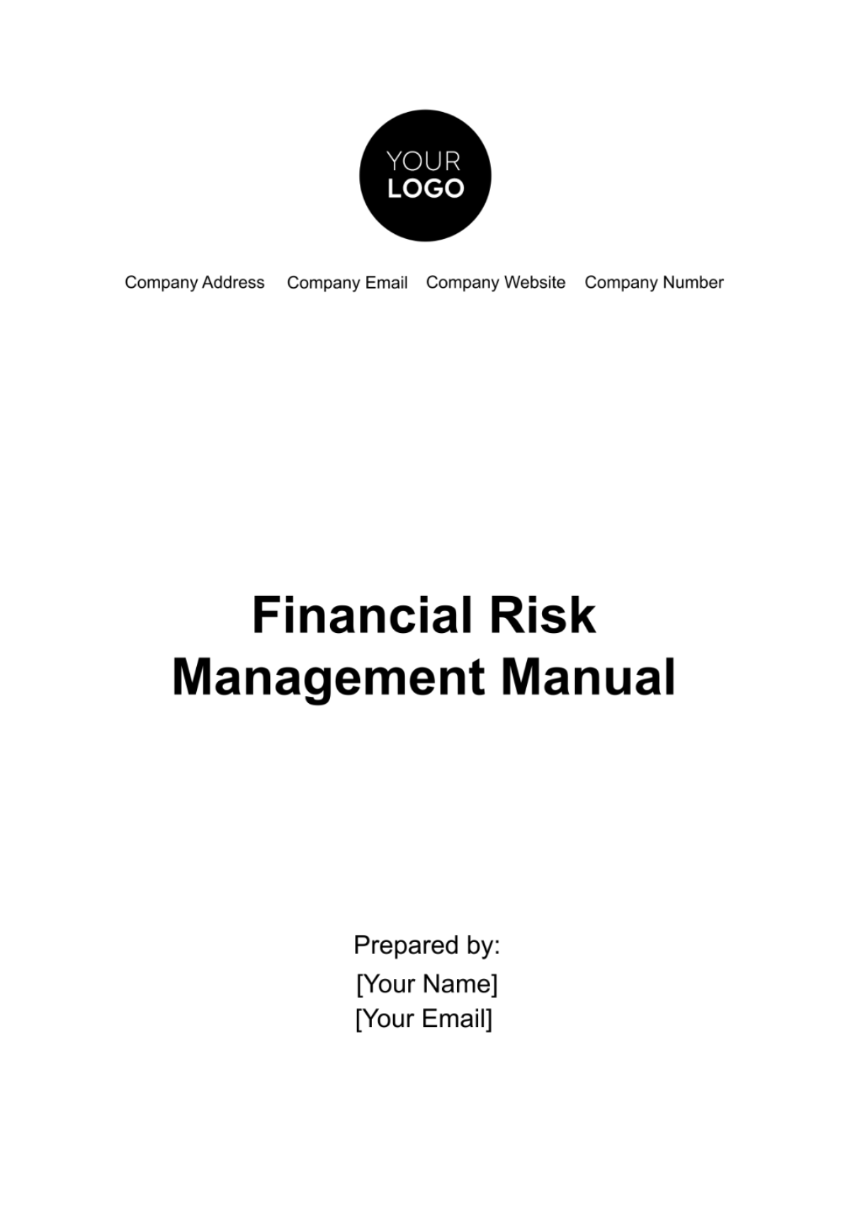 Financial Risk Management Manual Template