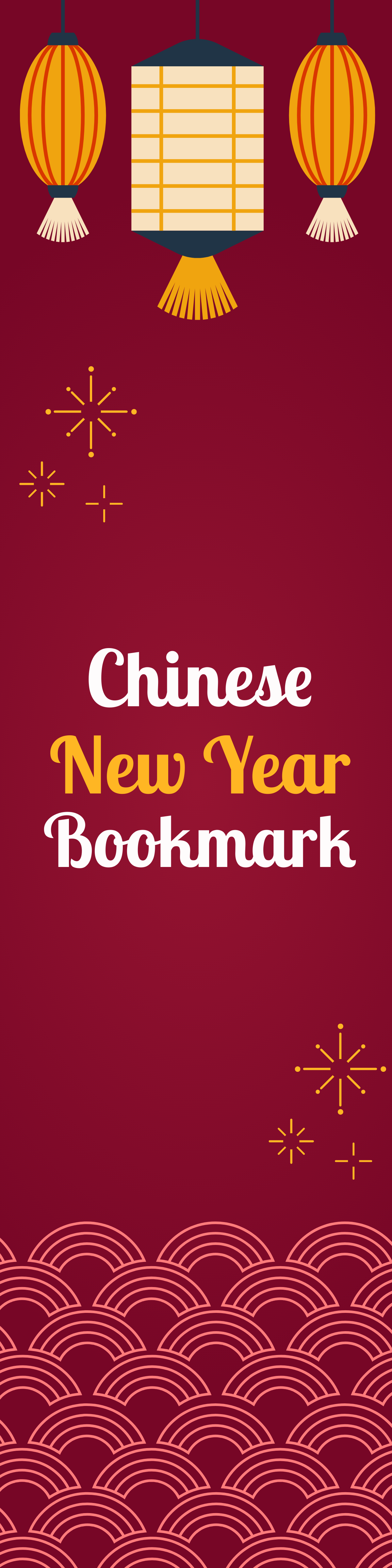 Chinese New Year Bookmark