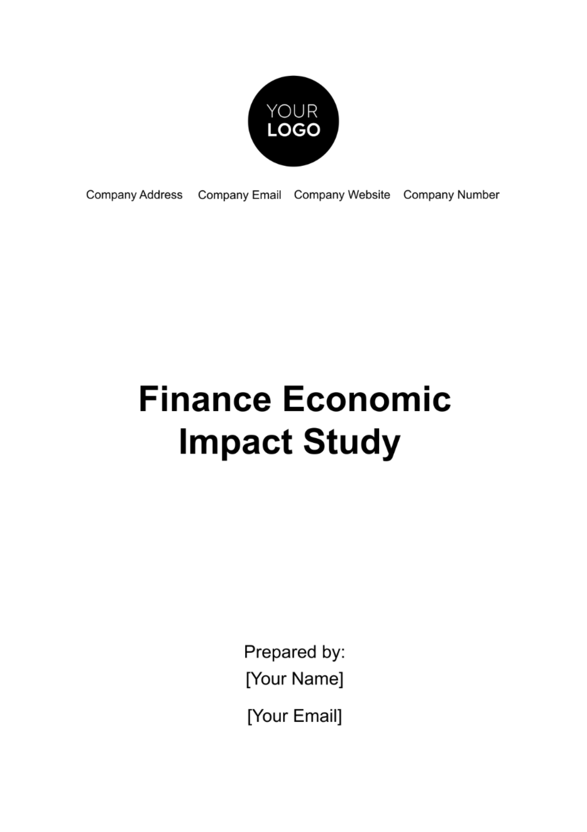 Finance Economic Impact Study Template