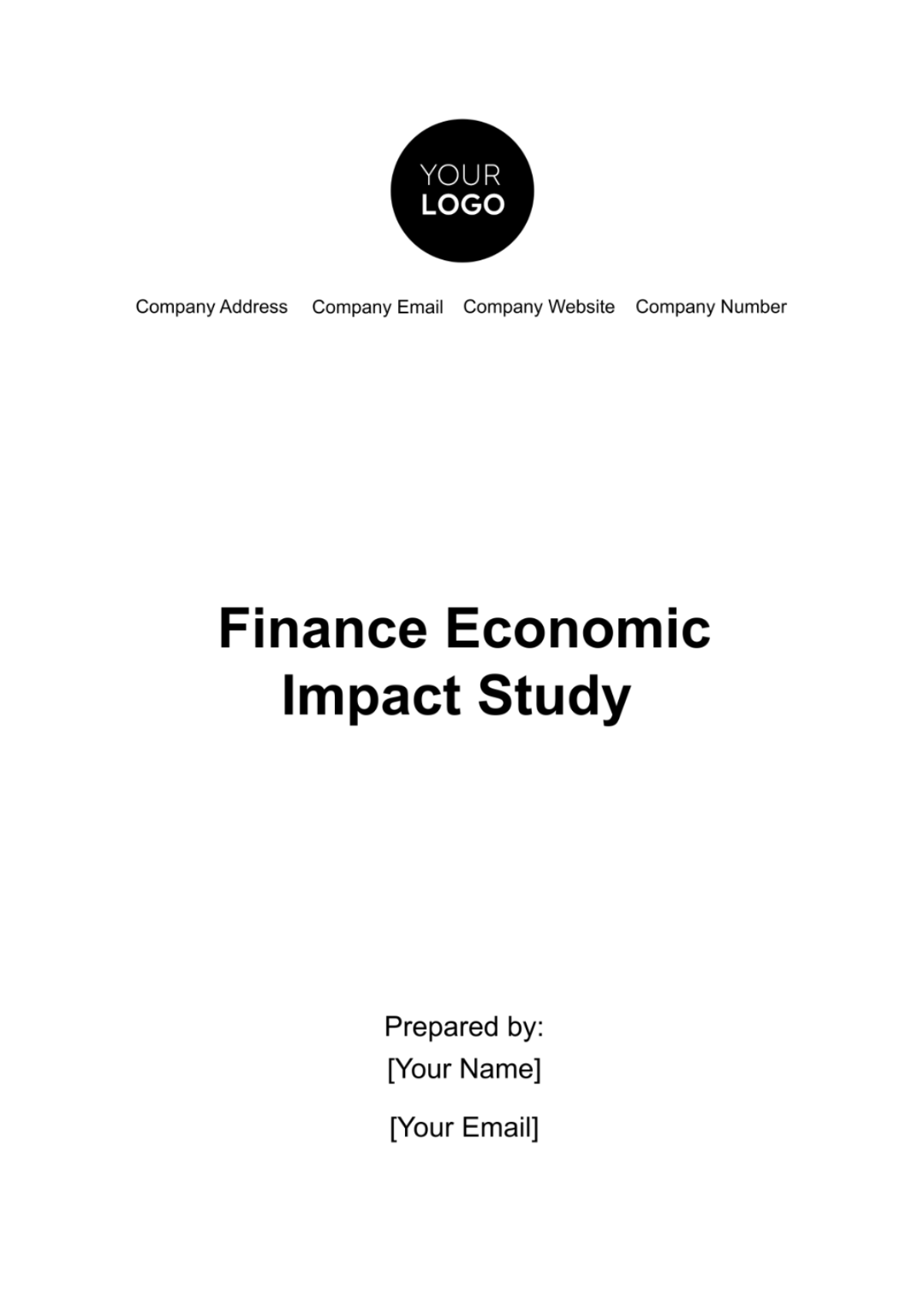 Free Finance Economic Impact Study Template