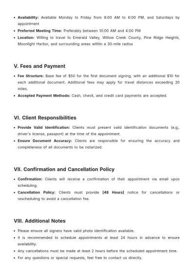 Free Mobile Notary for Real Estate Closing Template to Edit Online