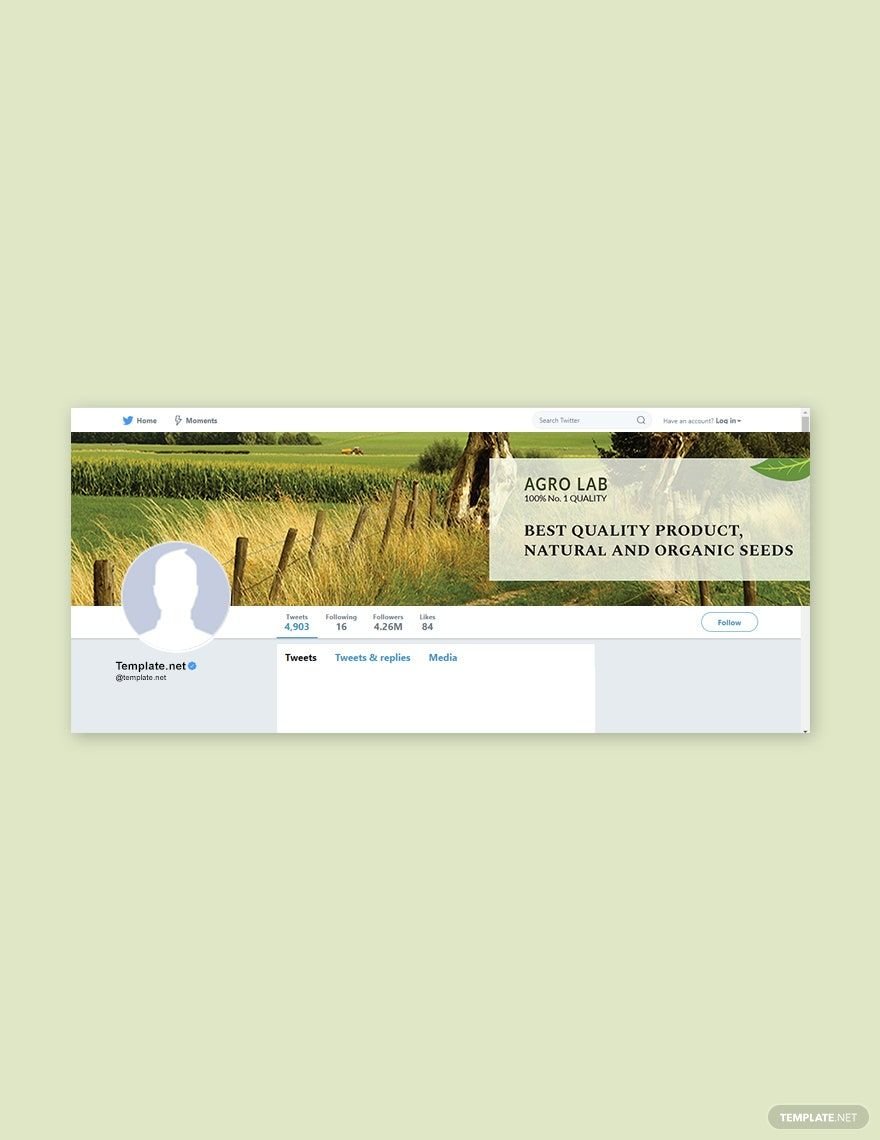 Agriculture Twitter Cover Template