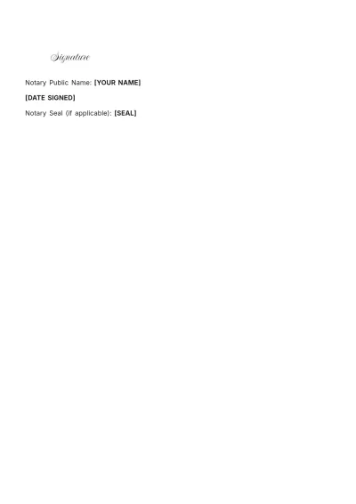 Free Notary Surety Bond Template to Edit Online