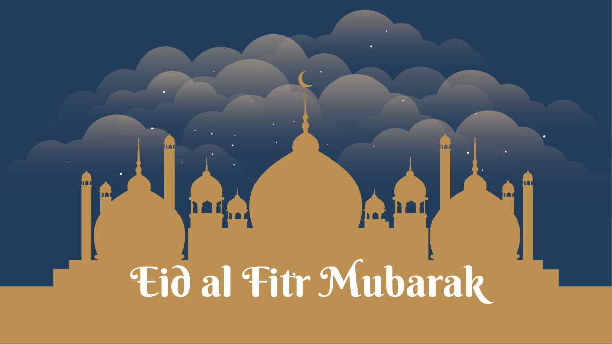 Eid al Fitr Mubarak Background Template