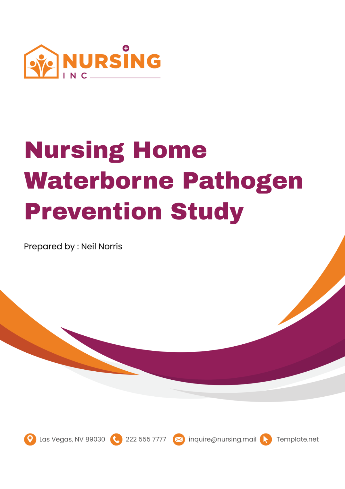 Free Nursing Home Waterborne Pathogen Prevention Study Template
