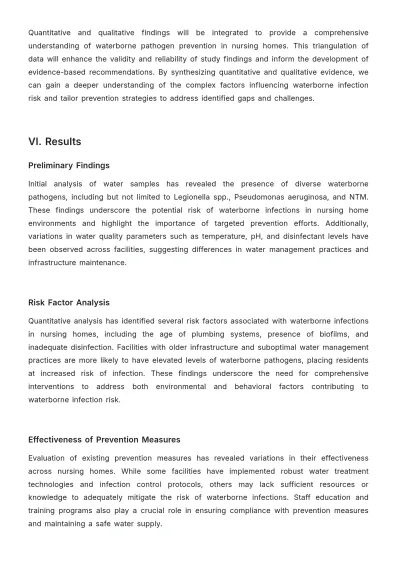 Free Nursing Home Waterborne Pathogen Prevention Study Template to Edit Online