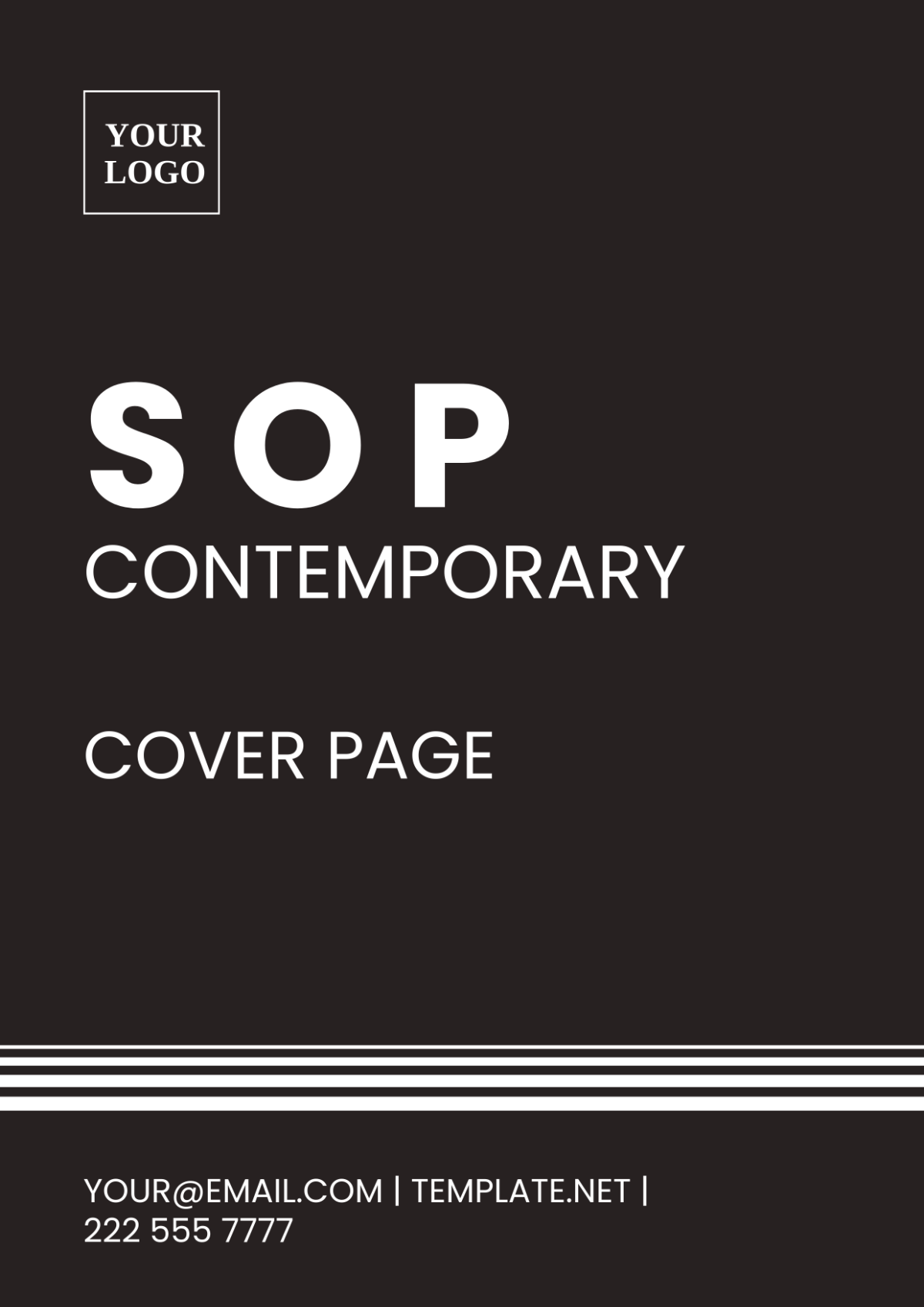 SOP Contemporary Cover Page Template