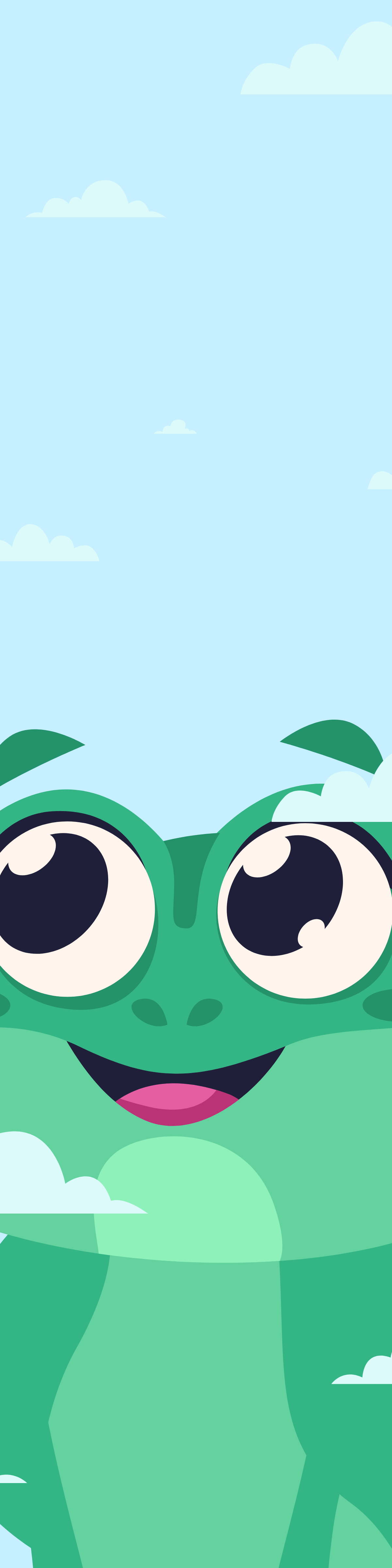 Frog Bookmark Template
