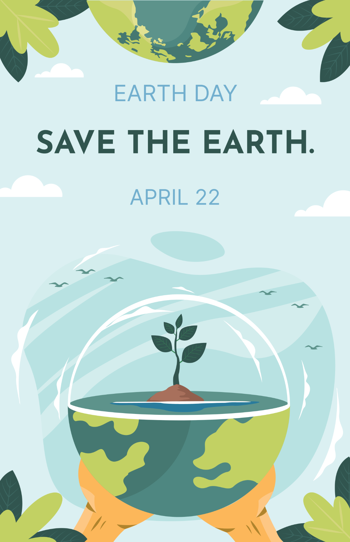 Creative Earth Day Poster Template